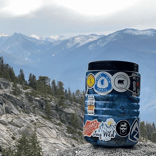 BearVault canister on a mountain