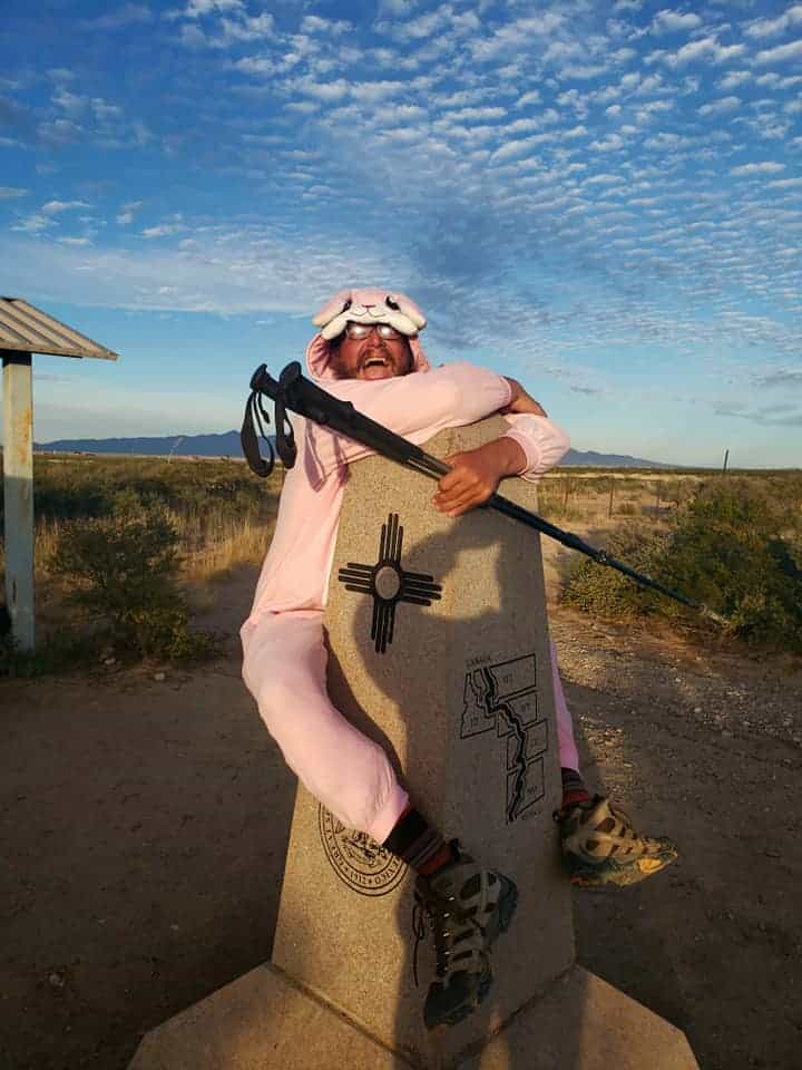 MAV on the marker for the end of the CDT with his BV500.