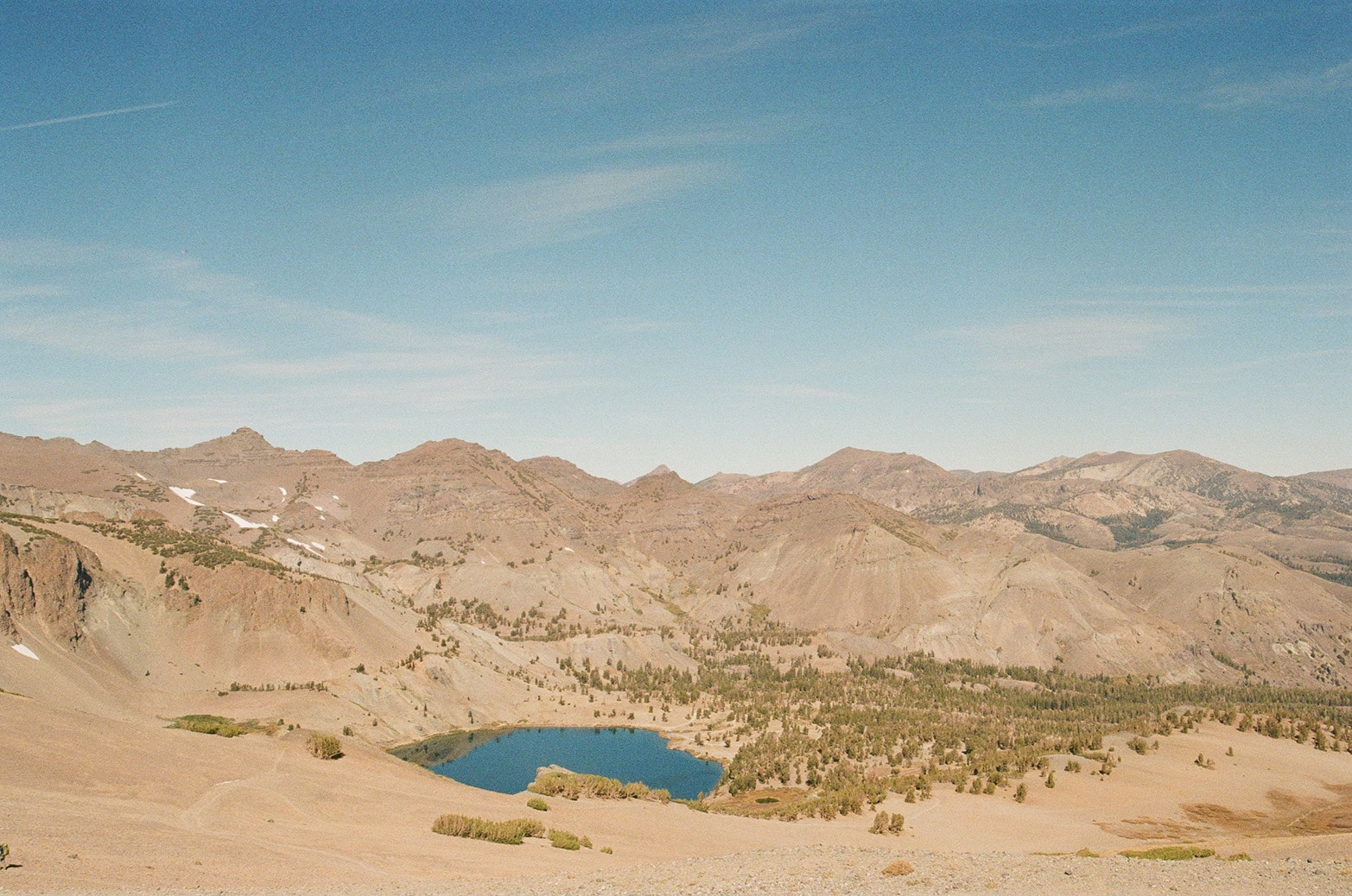 A scenic image of the landscape near Sonora Pass on the PCT.